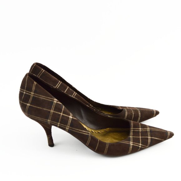 BcBgeneration Plaid Fabric Pumps #163-1819 - Picture 3 of 5